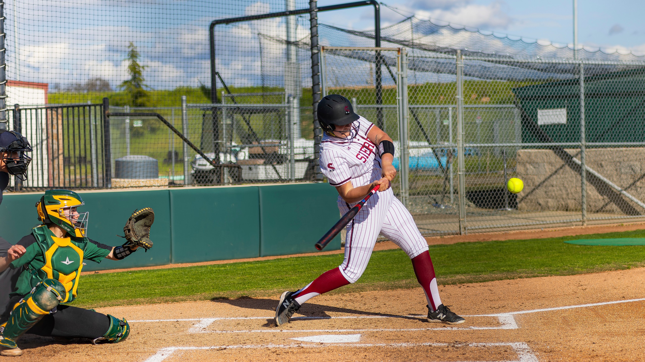 Sierra hitter swings at ball.